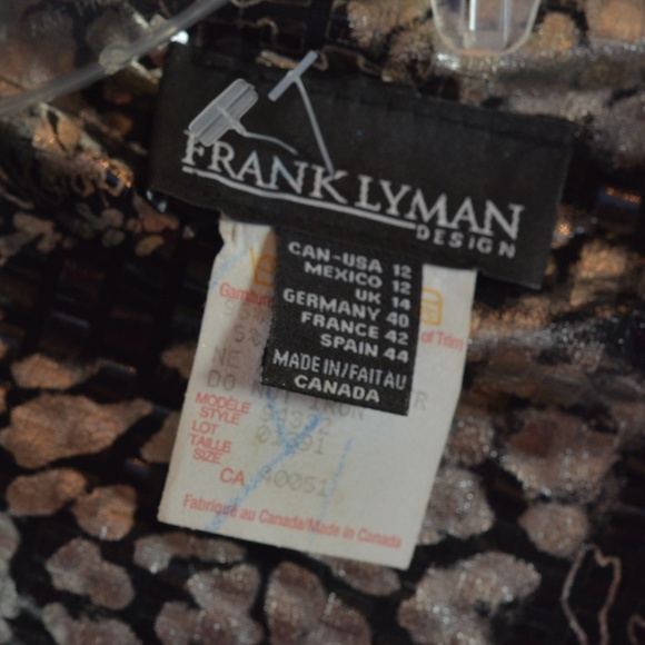 Frank Lyman Silver/Black Jacket SZ 12 - Picture 6 of 9